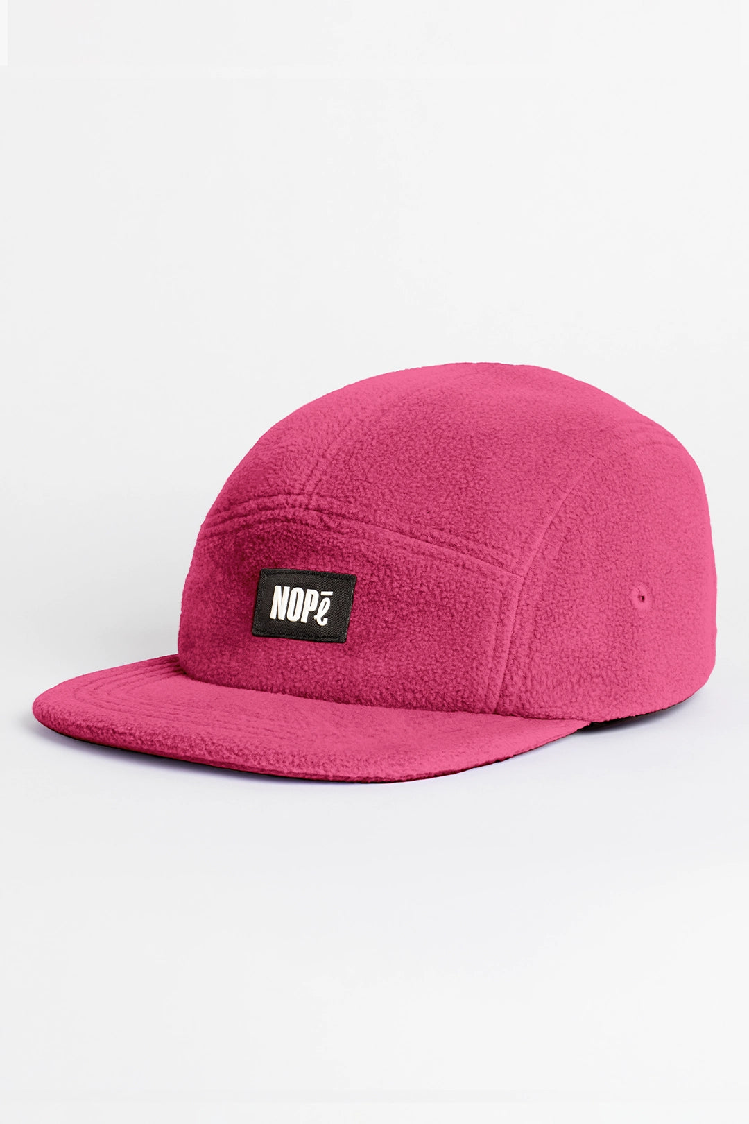 casquette polaire nopé de couleur rose néon