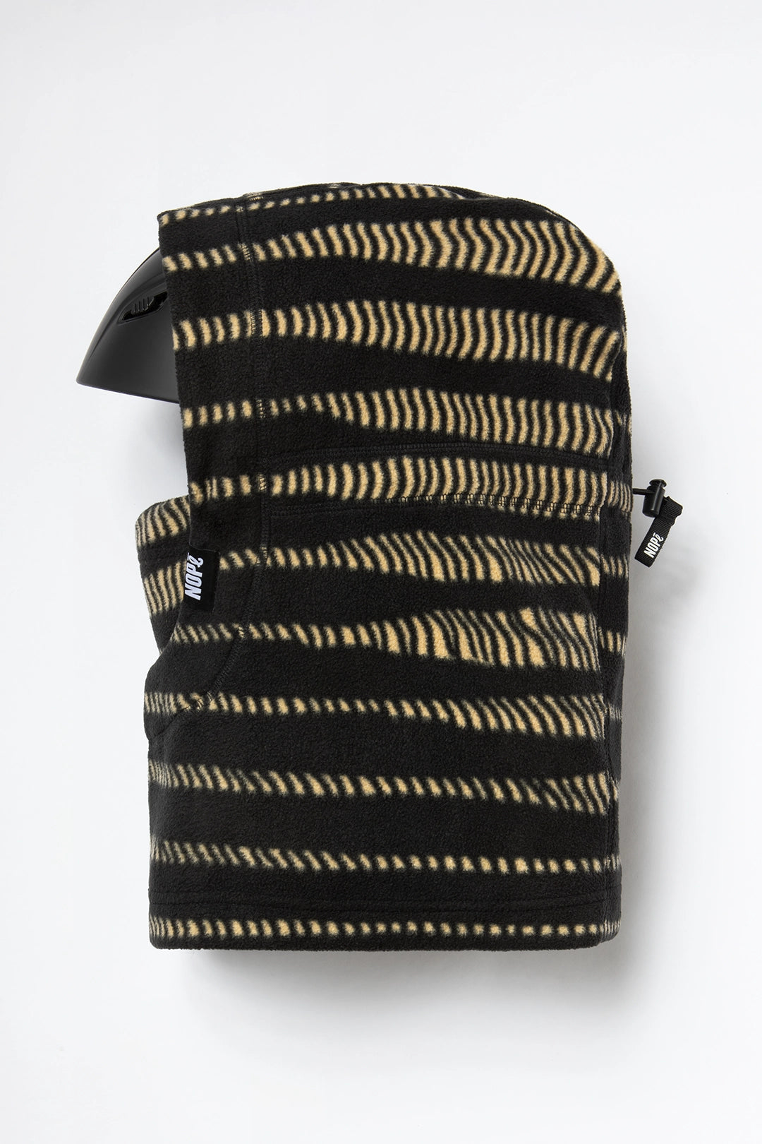 surcapuche pour adulte nopé de couleur ondée noire
