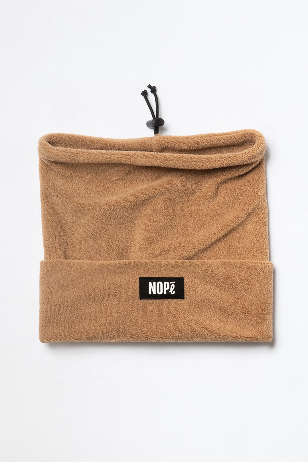 tuque convertible nopé de couleur beige