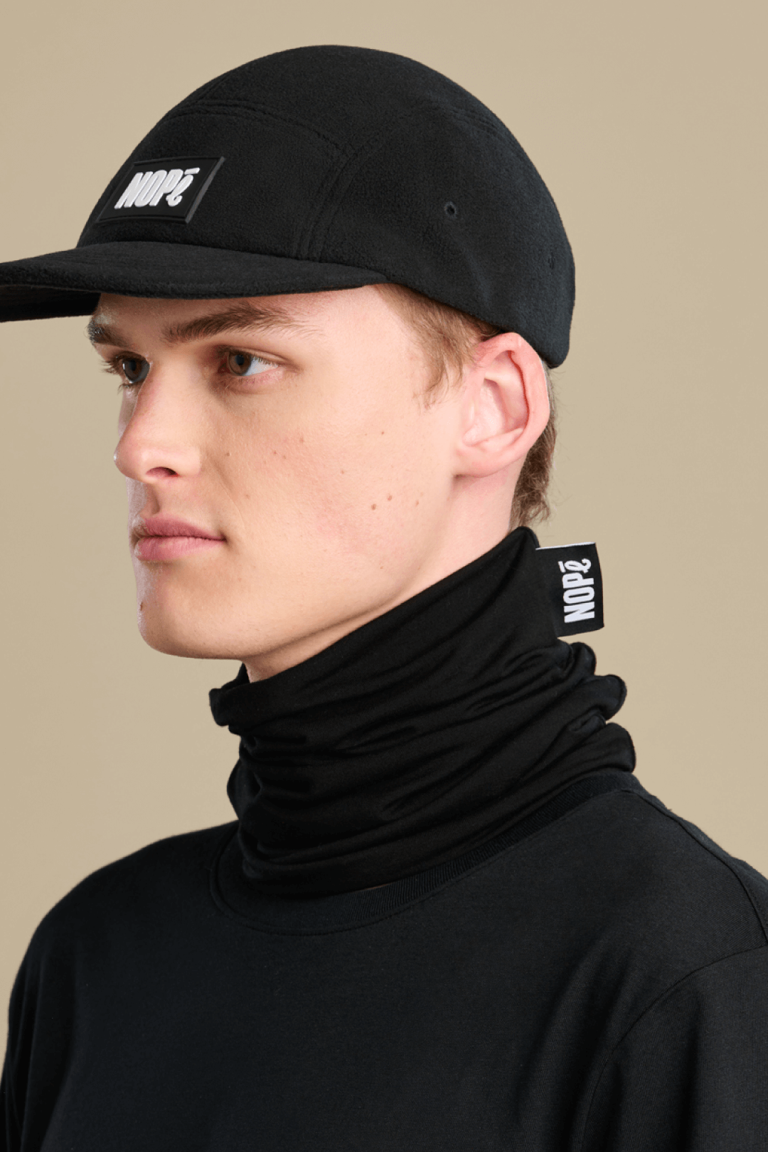 BAMBOO NECK WARMER — BLACK