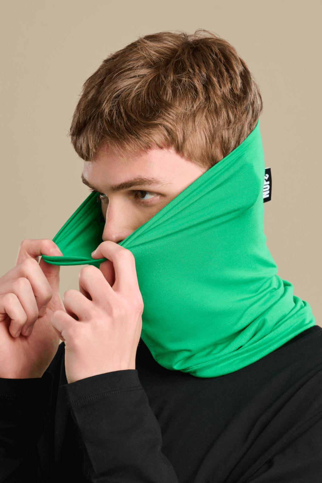 BAMBOO NECK WARMER — VIBRANT GREEN