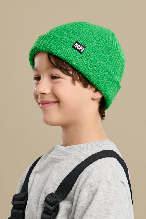 Green knit toque, child Green knit toque, child