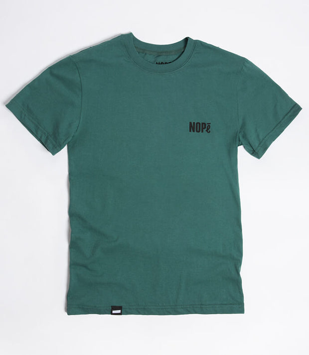 T-shirt NOPé basique vert - face